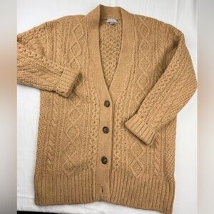 J Crew Women’s Cable-knit Stretch Cardigan Sweater